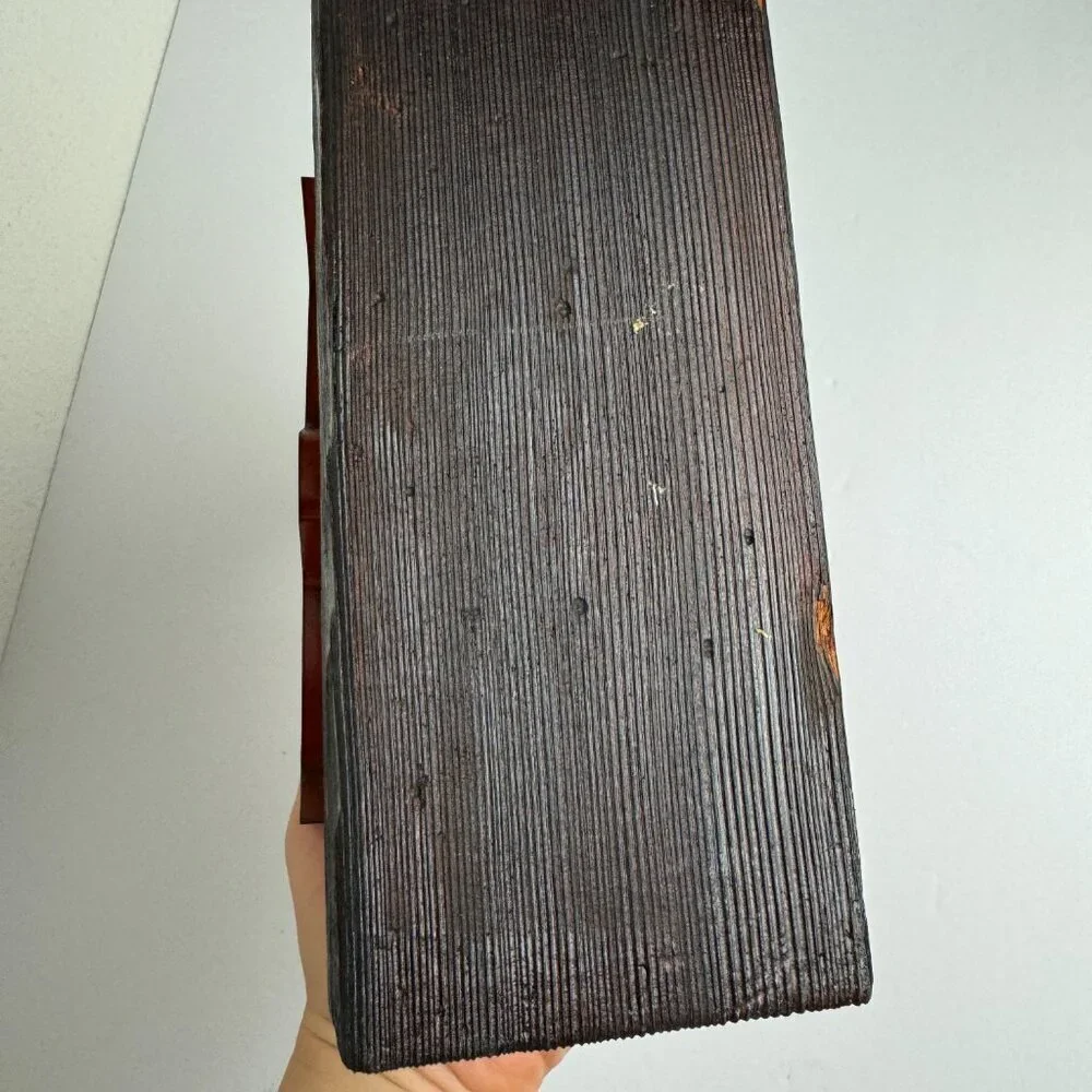 Vintage Metal Train by ORTMAN  Wooden stand